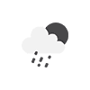 Weather icon for light rain